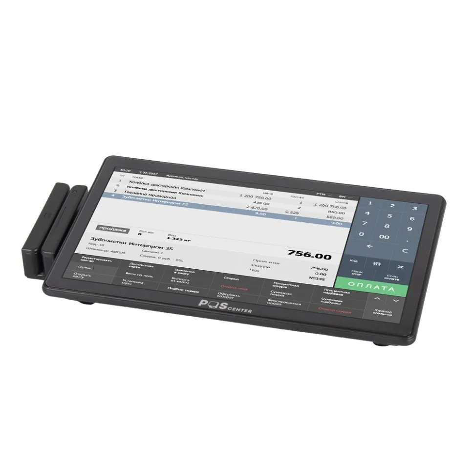 POS терминал Poscenter Wise (11,6",ApolloLake J3355, RAM4Gb,М.2 SSD128Gb,WiFi,Bluetooth, MSR) без ОС