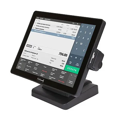Монитор сенсорный 15" POScenter EVA-150 (15",P-CAP touch - USB_N, MSR_JPOS, 3м каб.) черный (711)