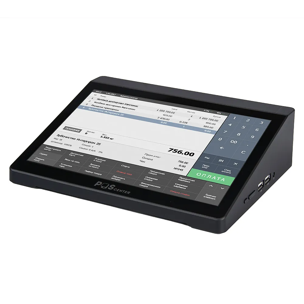 POS терминал POScenter Prime (10.1", ApolloLake J3355, RAM4Gb, eMMC64, WiFi, BT) без ОС (1764)