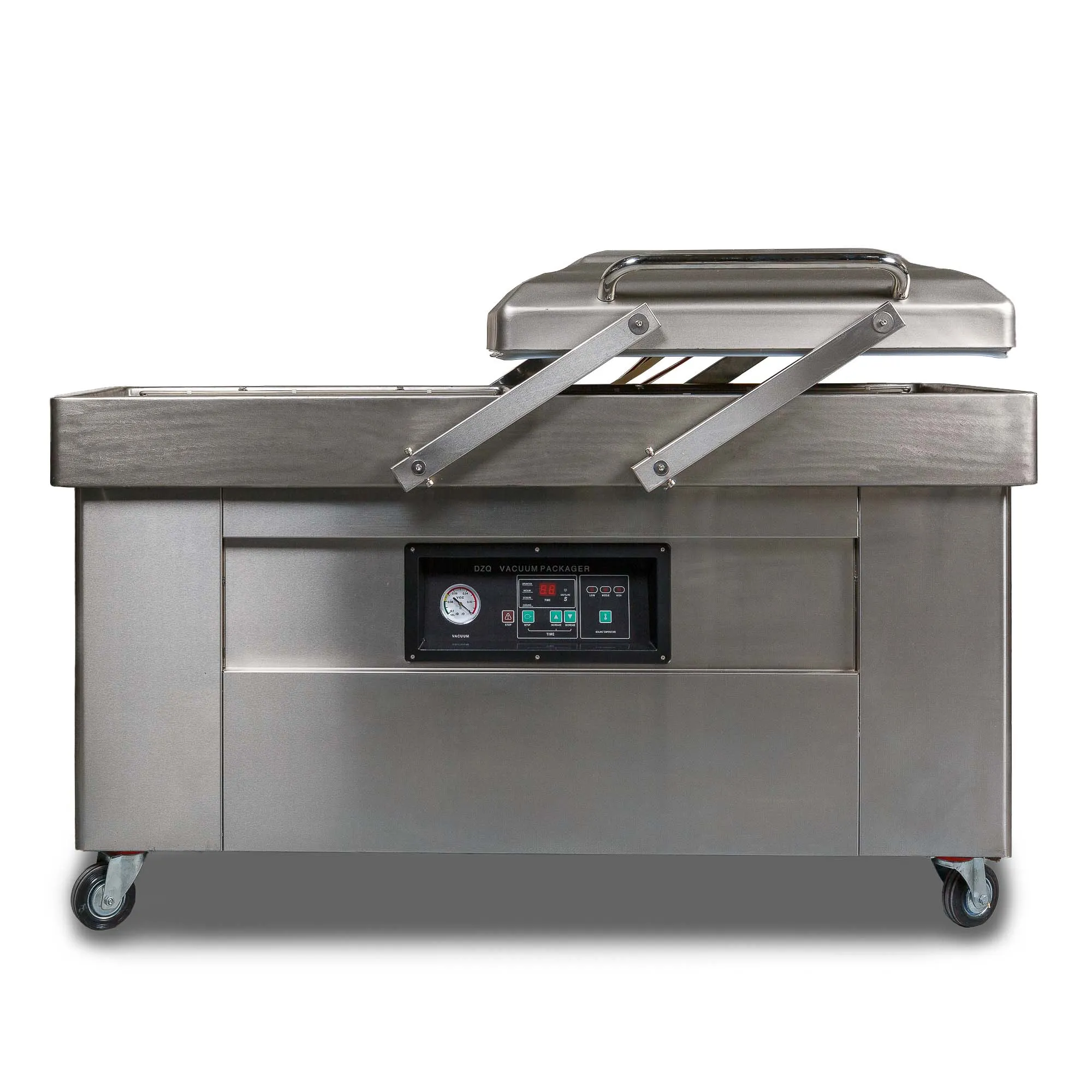 Напольная двухкамерная вакуум-упаковочная машина DZQ-600/2SB SS