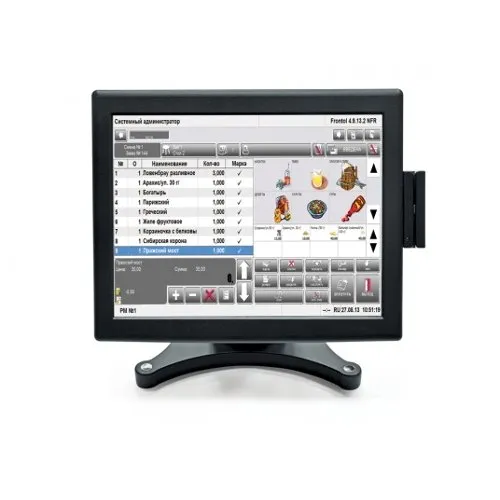 POS-монитор сенсорный 15" АТОЛ CPOS-15TM с ридером магнитных карт, черный