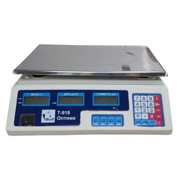 весы торговые форт-т 918 (32, 5) lcd оптима плюс