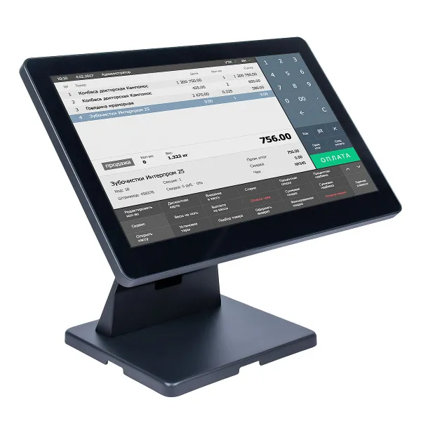 POS терминал-моноблок POSCenter Atlas (15.6",PCAP,J4125,RAM 4Gb,SSD M2 128Gb, без MSR) без ОС (4197)
