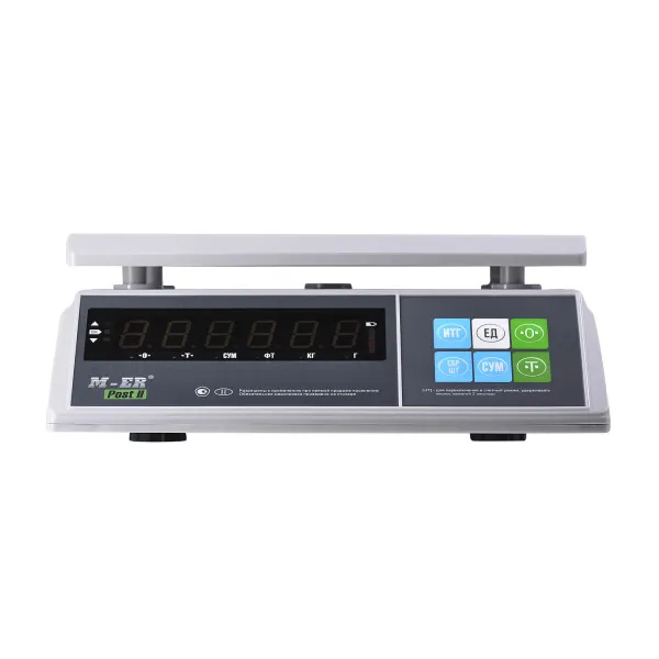 порционные весы m-er 326 afu-3.01 "post ii" led usb-com (двойной дисплей)