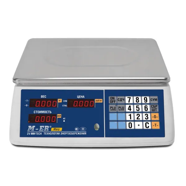 весы торговые m-er 223ac-32.5 led mary