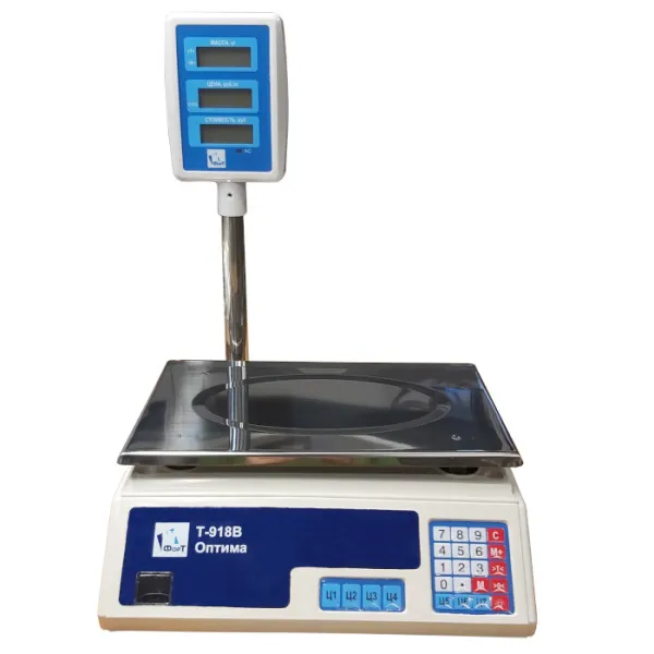 весы торговые форт-т 918b (15, 2) lcd оптима плюс
