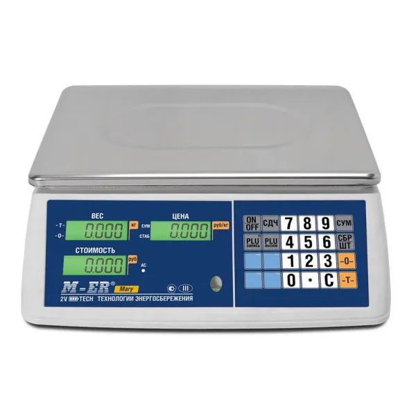 весы торговые m-er 223ac-15.2 lcd mary