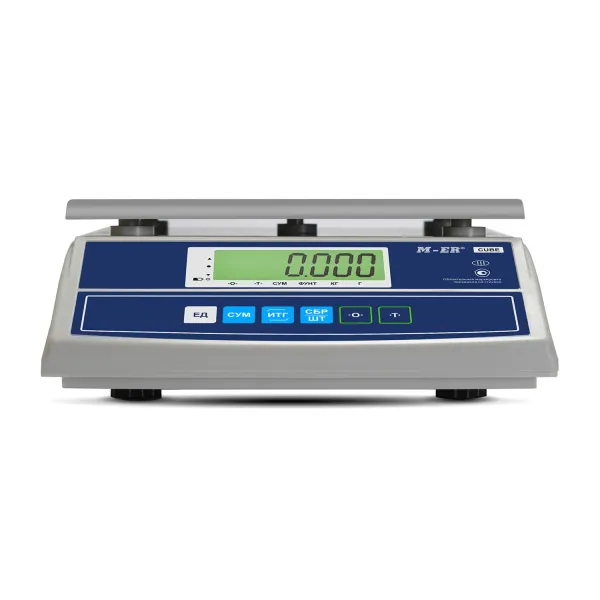 фасовочные настольные весы m-er 326 afl-15.2 "cube" c usb-com lcd