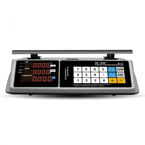 весы торговые m-er 328ac-15.2 led touch-m/ rs232,usb