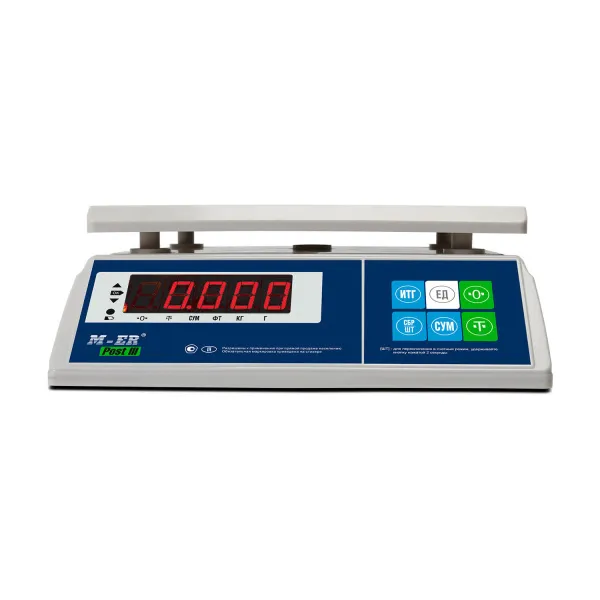порционные весы m-er 326 afu-15.2 "post iii" led
