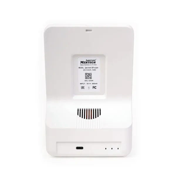 дисплей qr кодов mertech (usb, bluetooth) красный